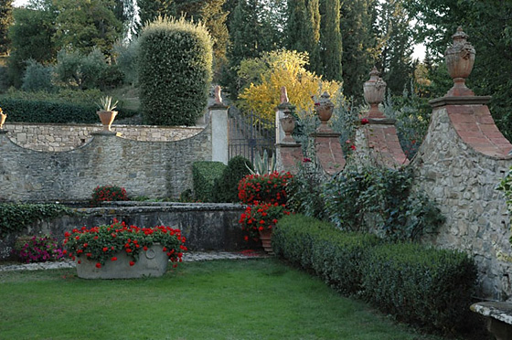 Renässansträdgård i Toscana