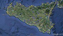 Se på Sicilienkartan var våra villor/lägenheter ligger. Klicka på bilden för större version!